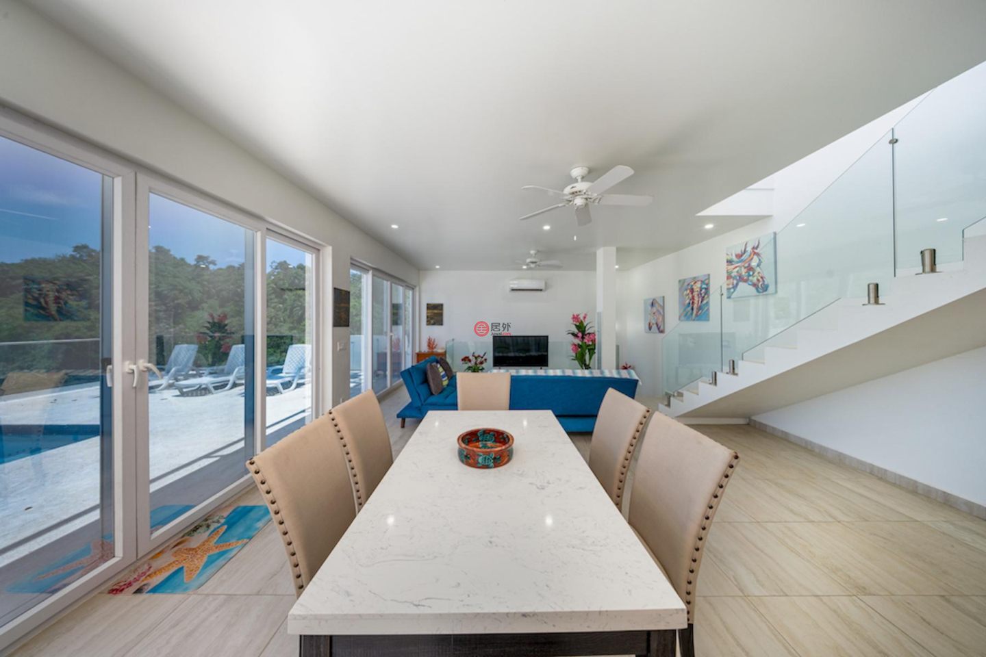 洪都拉斯海湾群岛Roatán的独栋别墅，Breathtaking Ocean View Home with Pool & Garage Coral Views Village，编号77617667