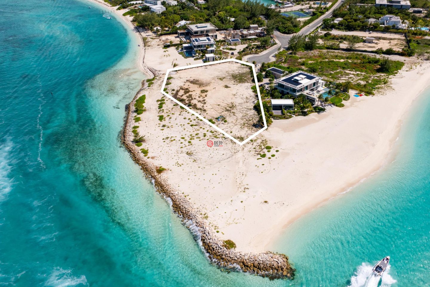特克斯與凱科斯群島的住宅用地，Emerald Point Beachfront，编号78244465