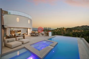 居外网在售美国5卧6卫特别设计建筑的独栋别墅总占地2408平方米约人民币50,540,974